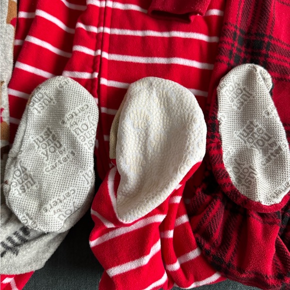 Fleece Christmas jammies set of 3 - Picture 2 of 5